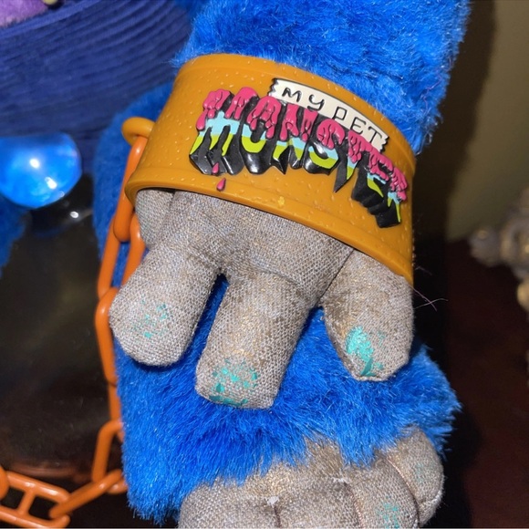 Vintage My Pet Monster 2001 Toymax Talking Plush With Cuffs Plush Tested - Picture 5 of 16